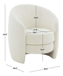 Safavieh Couture Danianna Boucle Accent Chair - Ivory