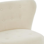 Safavieh Couture Gabriel Modern Wingback Chair - Ivory / Dark Brown