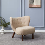 Safavieh Couture Gabriel Modern Wingback Chair - Tan / Dark Brown