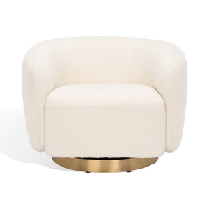 Safavieh Couture Bernard Boucle Swivel Accent Chair, SFV5018