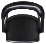 Safavieh Couture Sherisse Vegan Leather Dining Chair , SFV5024 - Black
