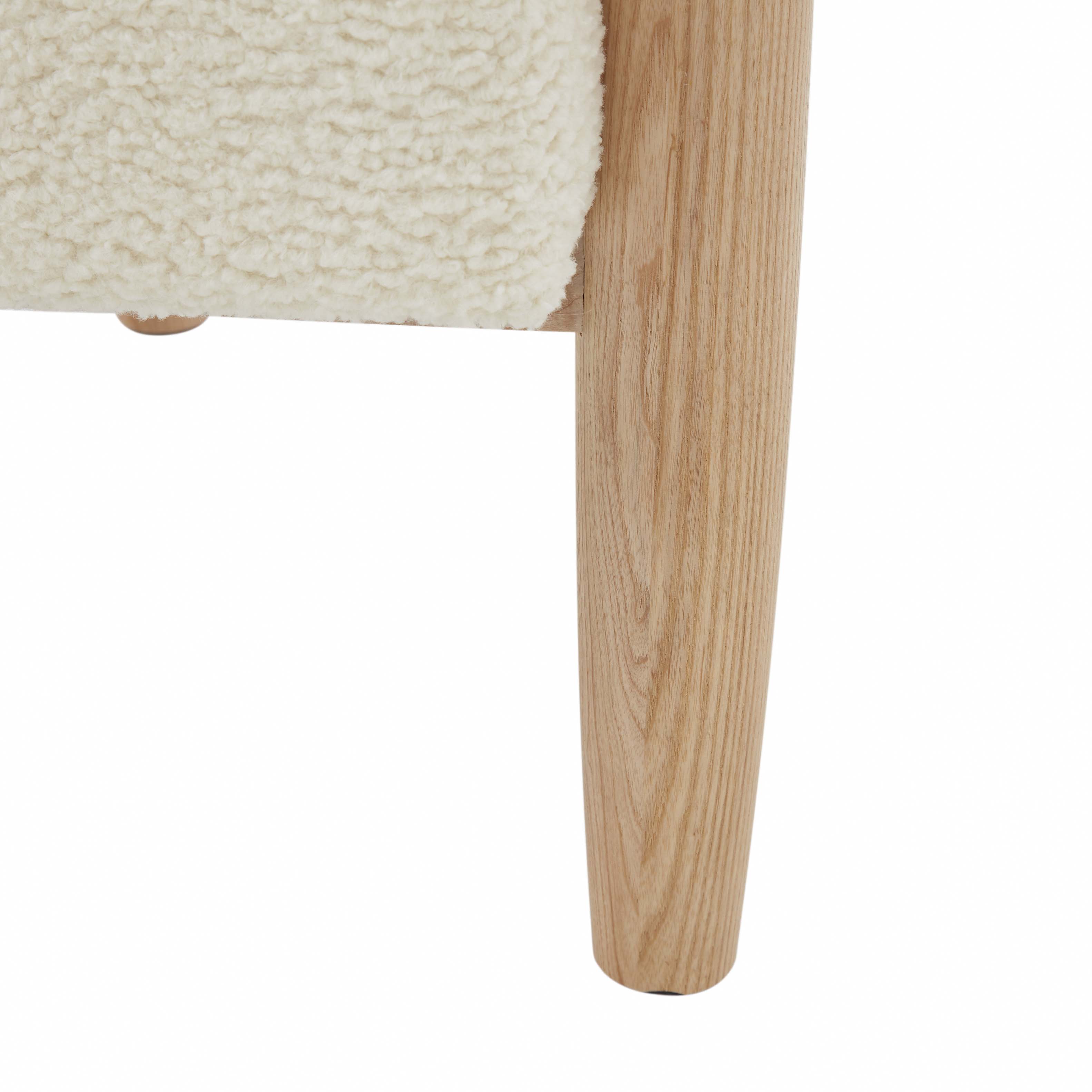 Safavieh Couture Jackie Curved Back Accent Chair - Ivory / Natural