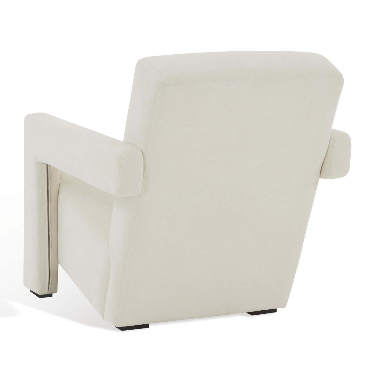 Safavieh Couture Taylor Modern Velvet Accent Chair - Ivory