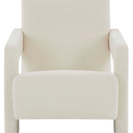 Safavieh Couture Taylor Modern Velvet Accent Chair - Ivory