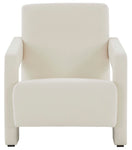 Safavieh Couture Taylor Modern Velvet Accent Chair - Ivory