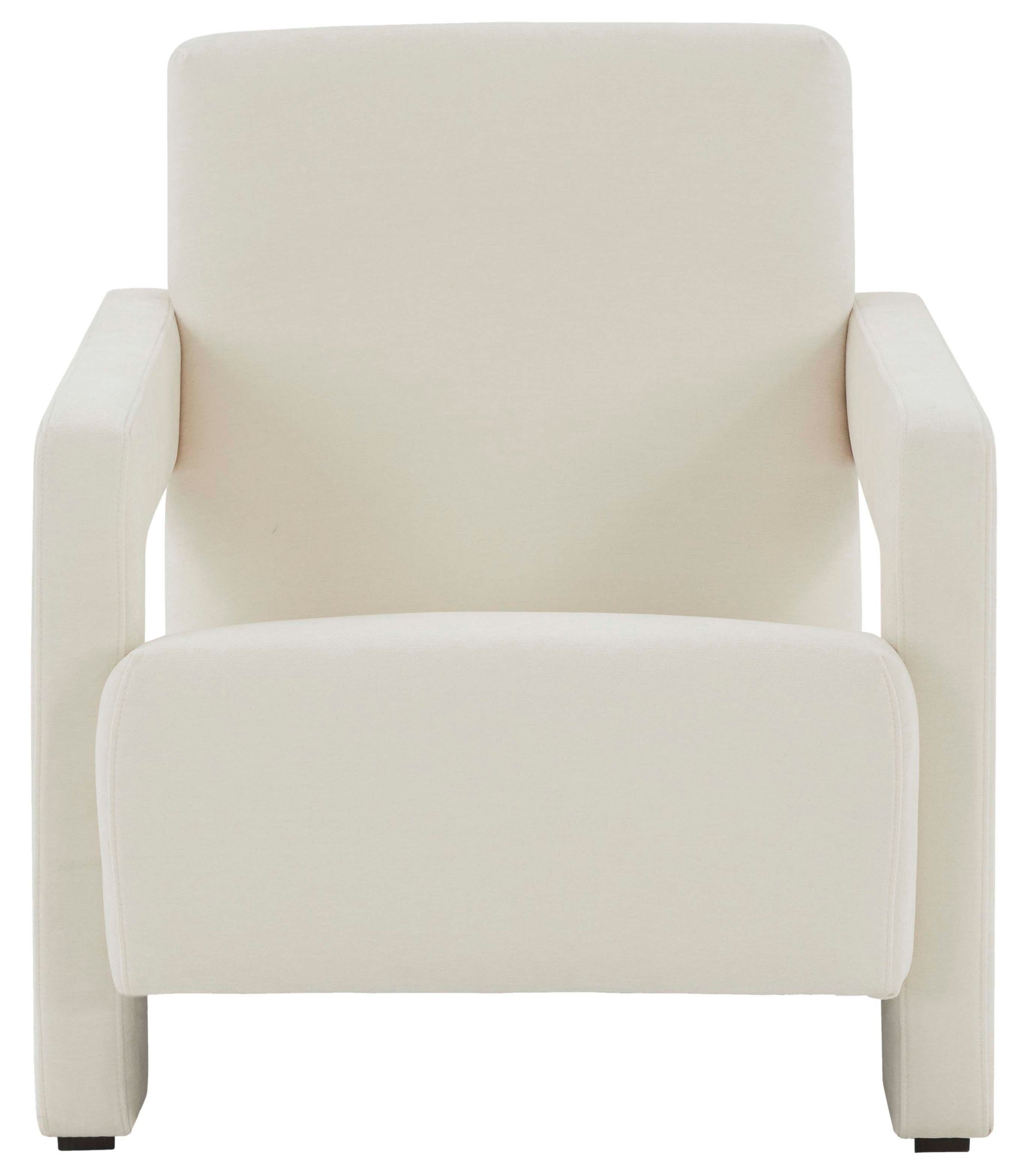 Safavieh Couture Taylor Modern Velvet Accent Chair - Ivory