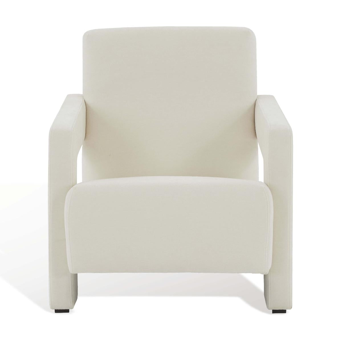 Safavieh Couture Taylor Modern Velvet Accent Chair - Ivory
