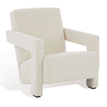 Safavieh Couture Taylor Modern Velvet Accent Chair - Ivory