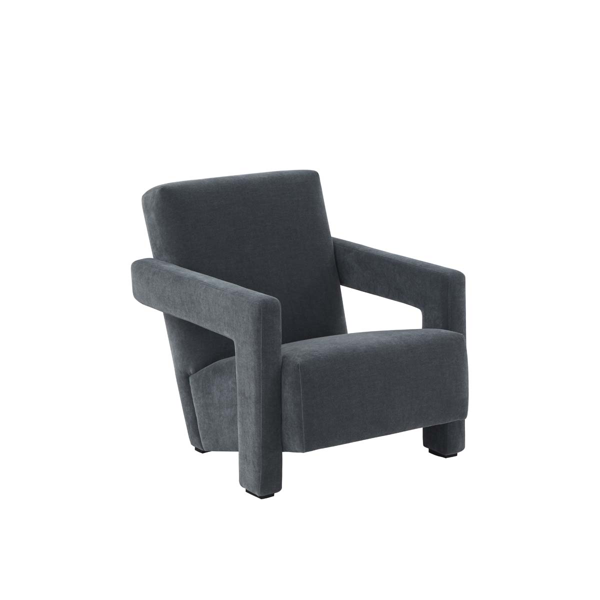 Safavieh Couture Taylor Modern Velvet Accent Chair - Navy