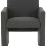 Safavieh Couture Maisey Linen Arm Chair - Charcoal Grey