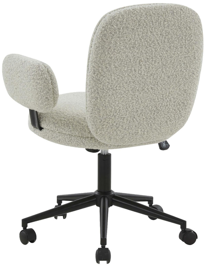 Safavieh Couture Emeril Boucle Adjustable Desk Chair - Light Grey / Black