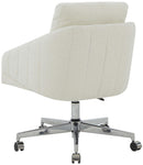 Safavieh Couture Blayke Adjustable Desk Chair - Ivory / Silver