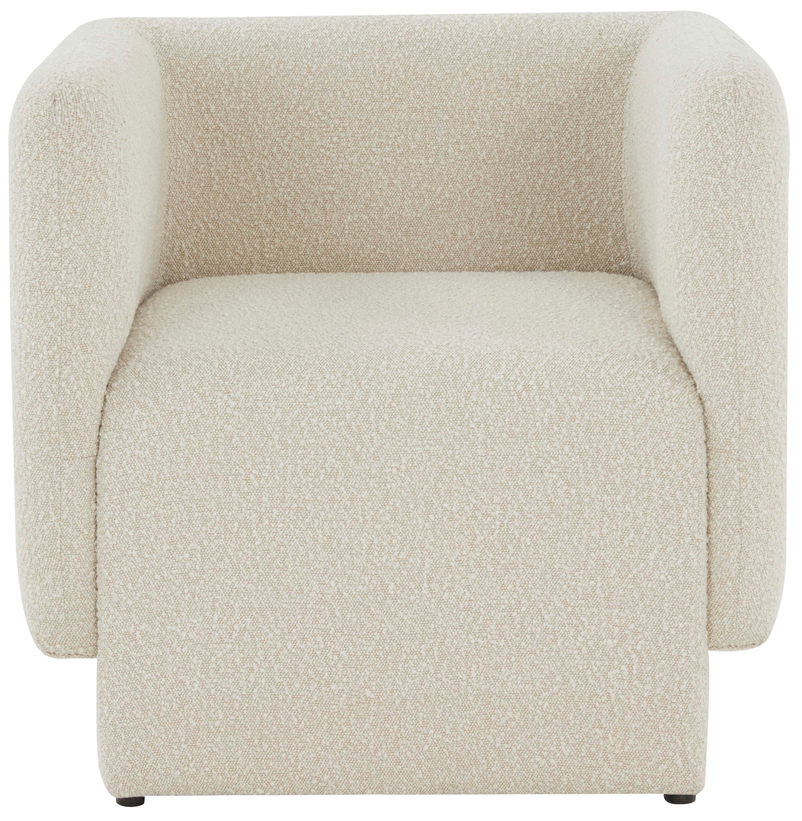 Safavieh Couture Nene Boucle Barrel Back Chair - Cream