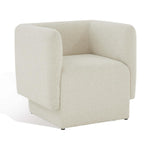 Safavieh Couture Nene Boucle Barrel Back Chair - Cream