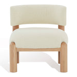 Safavieh Couture Rosabryna Faux Shearling Accent Chair - Ivory / Natural