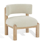 Safavieh Couture Rosabryna Faux Shearling Accent Chair - Cream / Natural