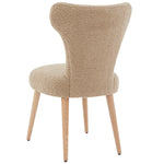 Safavieh Couture Brandietta Faux Shearling Dining Chair - Light Brown / Walnut