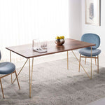 Safavieh Couture Captain Hairpin Legs Wood Dining Table