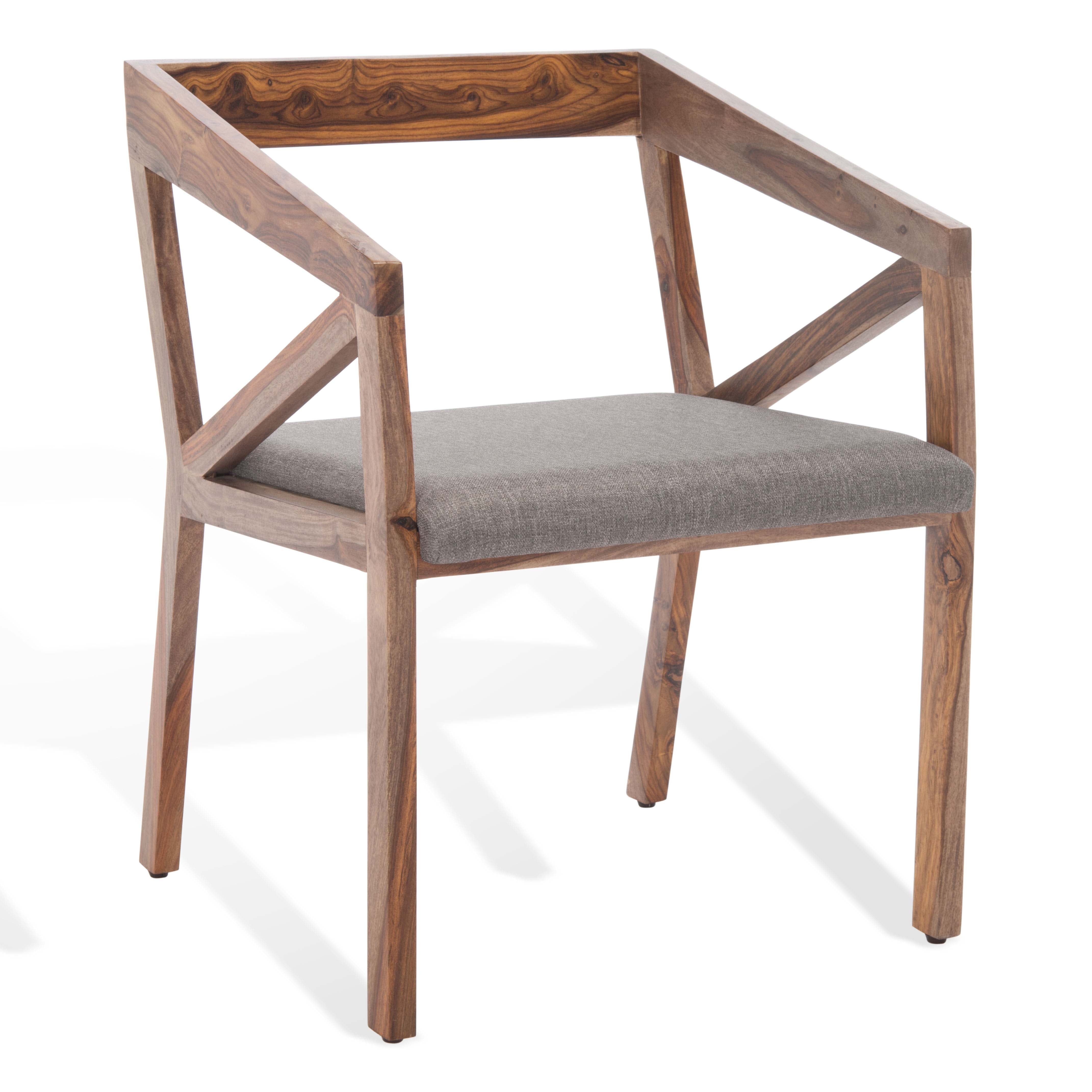 Safavieh Couture Khloe Wood Dining Chair - Natural / Grey