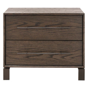 Safavieh Couture Simmons 2 Drawer Wood Nightstand, SFV6042