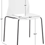Safavieh Couture Nellie Dining Chairs (Set of 2) - White / Black