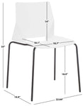 Safavieh Couture Nellie Dining Chairs (Set of 2) - White / Black