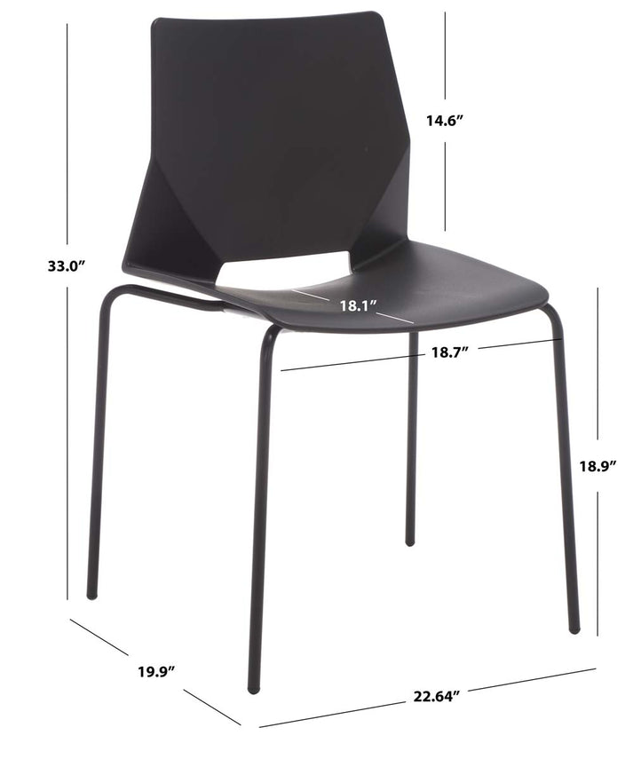 Safavieh Couture Nellie Dining Chairs (Set of 2) - Black