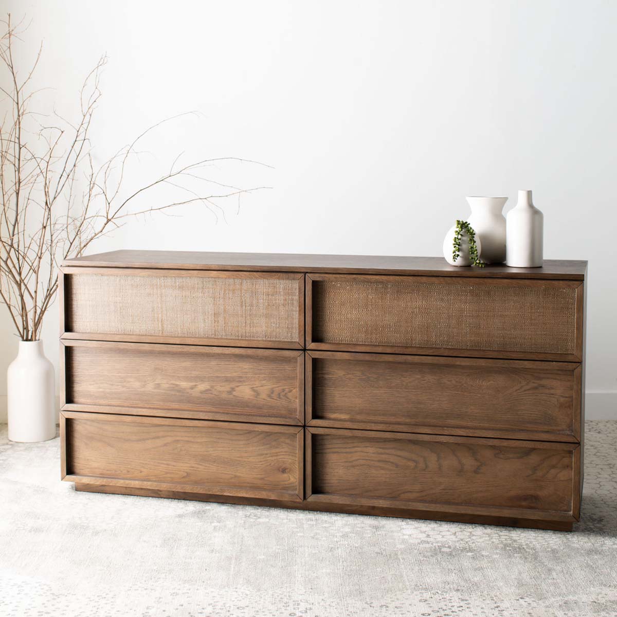 Safavieh Couture Zeus 6 Drawer Wood Dresser