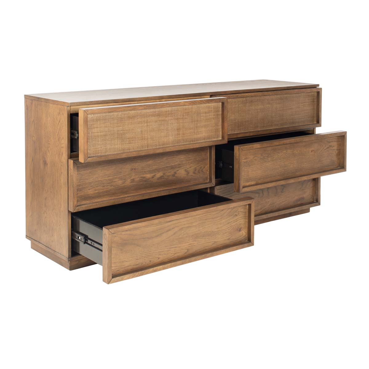 Safavieh Couture Zeus 6 Drawer Wood Dresser - Medium Oak