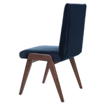 Safavieh Couture Forrest Dining Chair - Navy / Dark Walnut