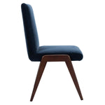 Safavieh Couture Forrest Dining Chair - Navy / Dark Walnut