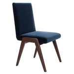 Safavieh Couture Forrest Dining Chair - Navy / Dark Walnut