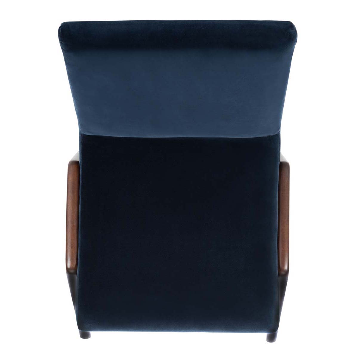 Safavieh Couture Forrest Dining Chair - Navy / Dark Walnut