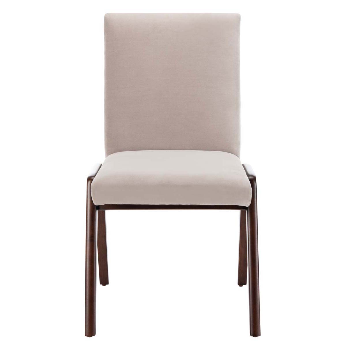 Safavieh Couture Forrest Dining Chair - Light Gray / Dark Walnut