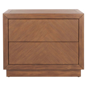 Safavieh Couture Steve 2 Drawer Wood Nightstand, SFV7700