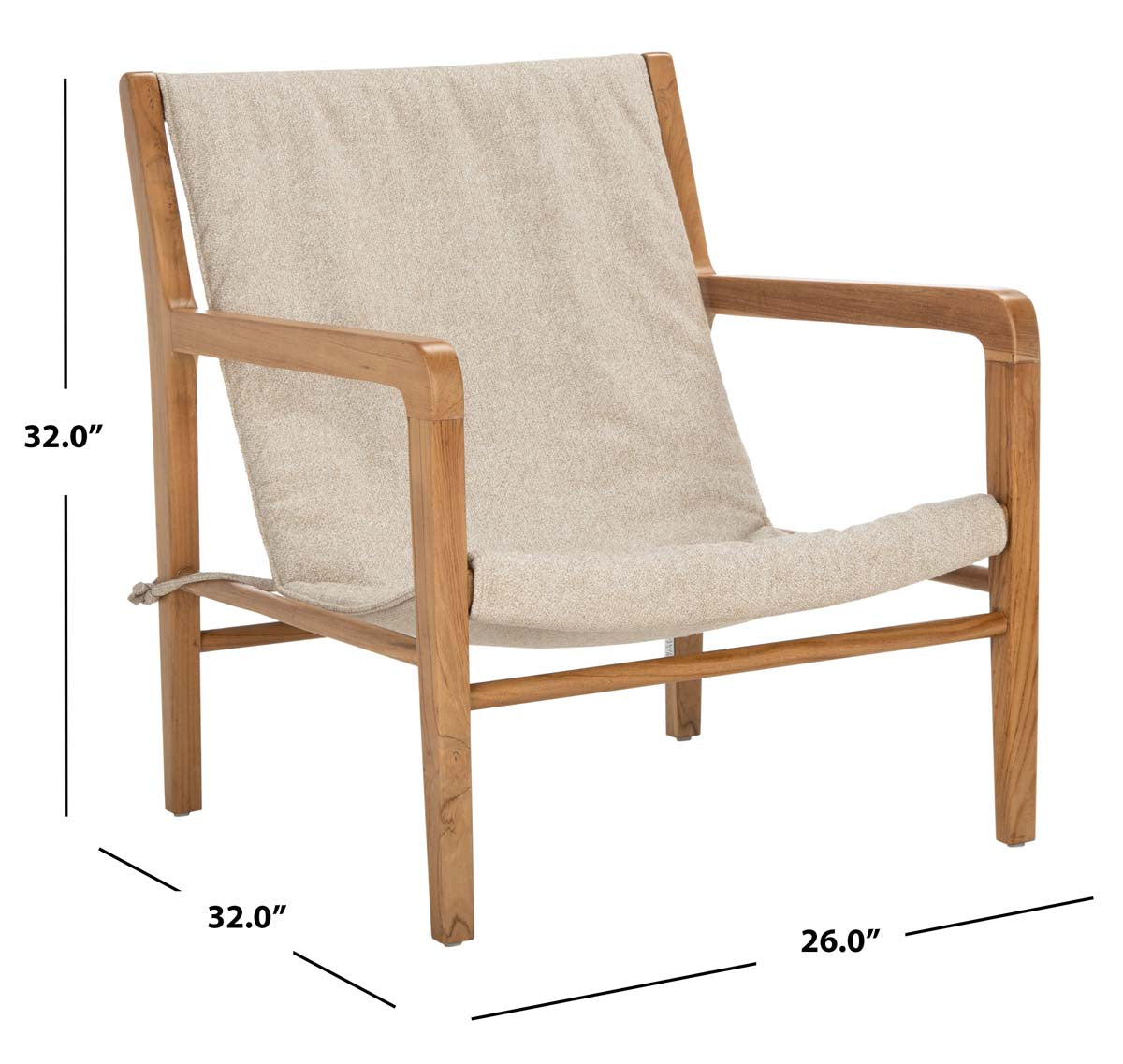 Safavieh Couture Osmond Linen Sling Chair