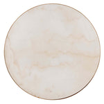 Safavieh Couture Caralyn Round Marble Coffee Table - White / Brass