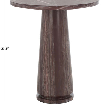 Safavieh Couture Valentia Tall Round Marble Accent Table