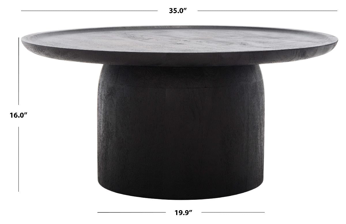Safavieh Couture Hope Round Wood Coffee Table