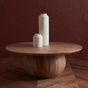 Safavieh Couture Gabribella Round Wood Coffee Table