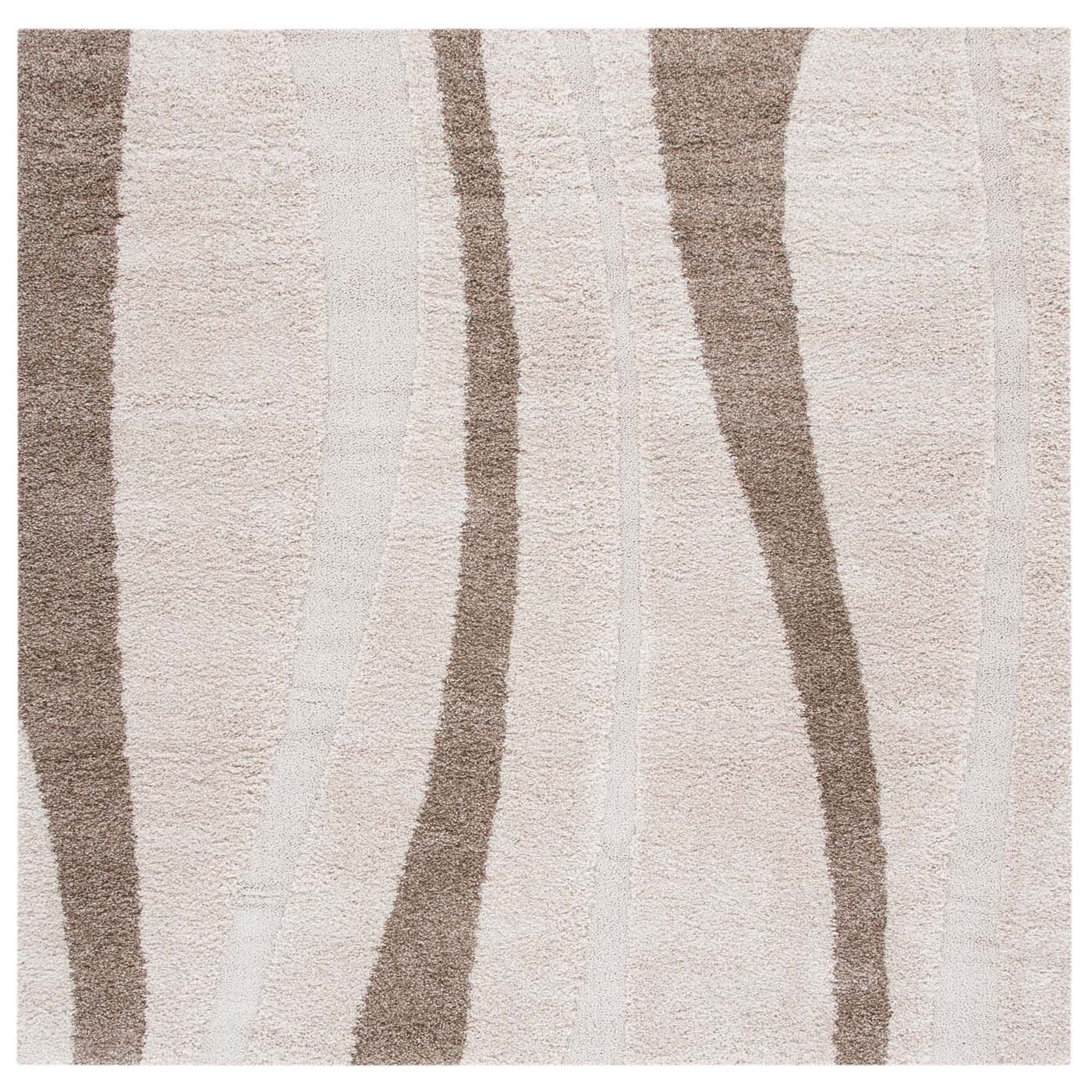 Safavieh Shag 451 Rug, SG451 - Cream / Dark Brown