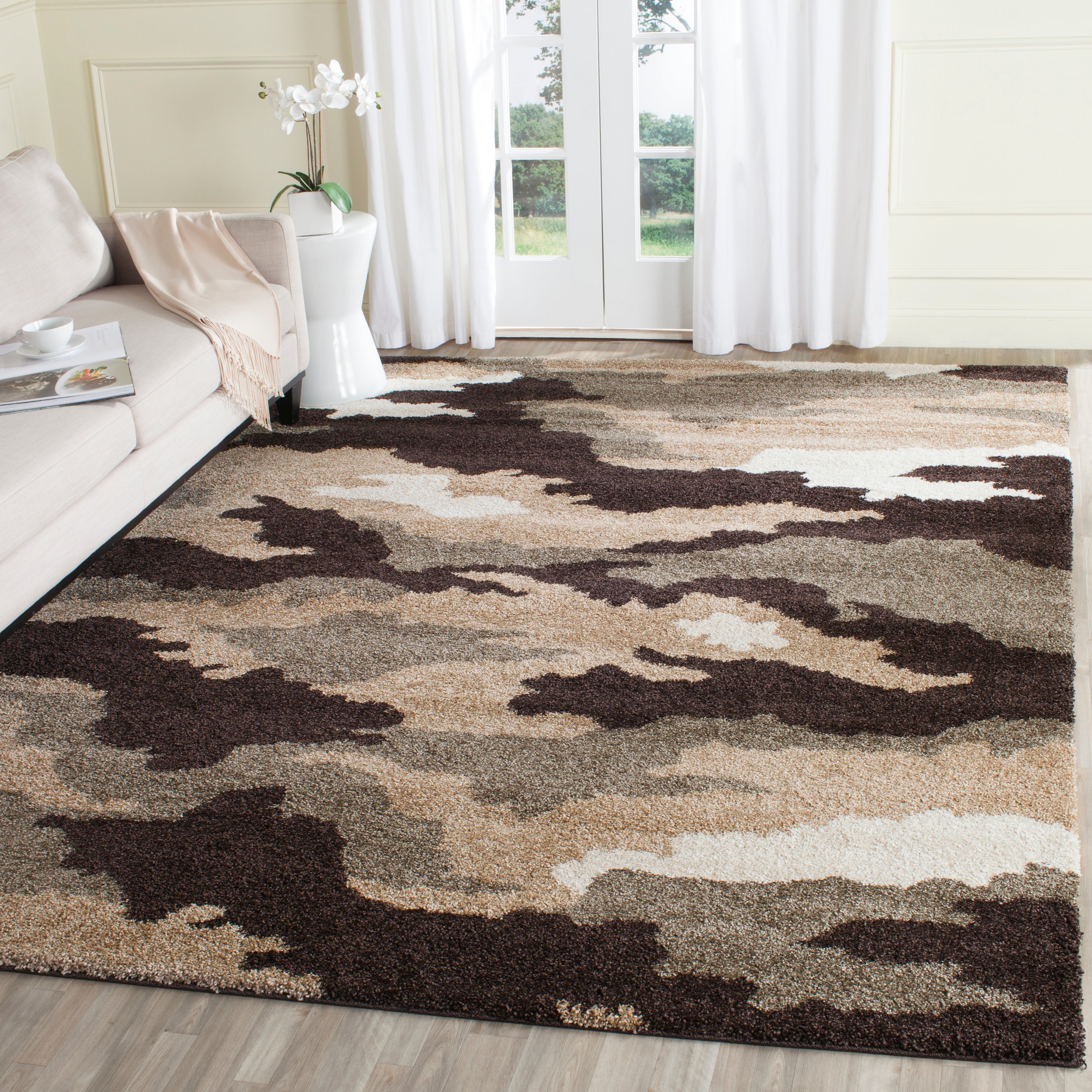 Safavieh Shag 453 Rug, SG453 - Beige / Multi