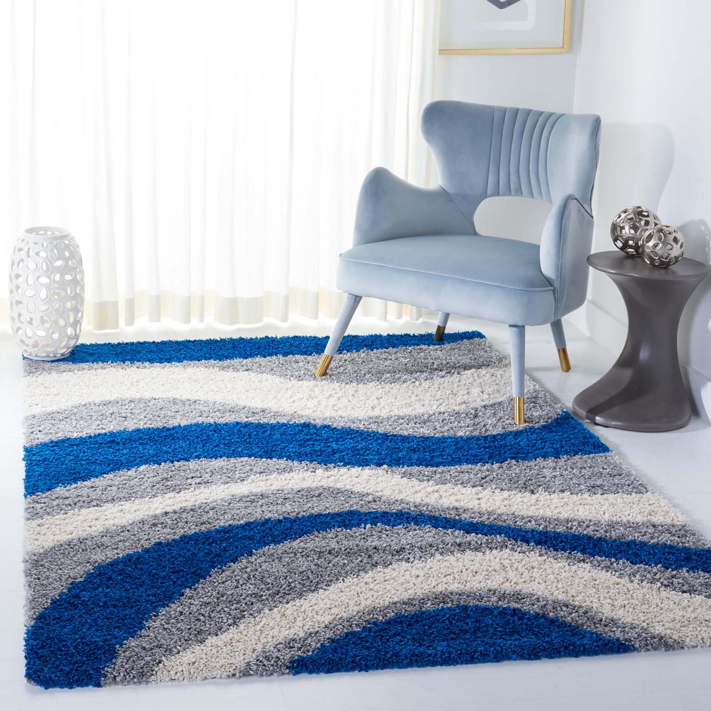 Safavieh Shag 13- Rug, SG913- - Blue / Grey