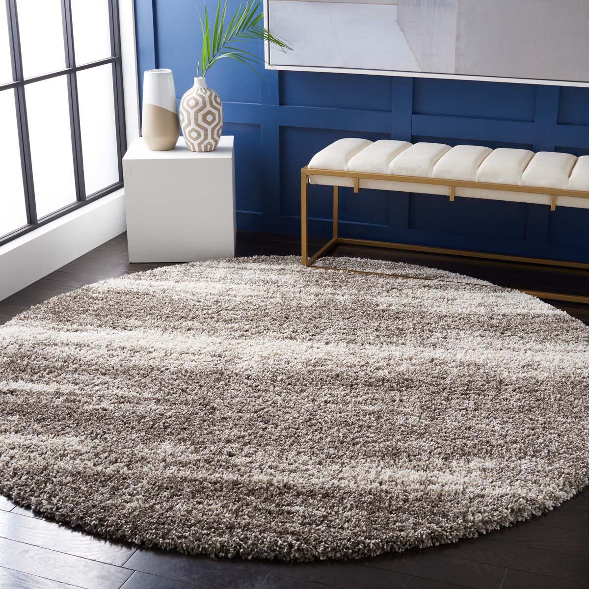 Safavieh Hudson Shag 212 Rug, SGH212 - Ivory / Grey