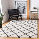 Safavieh Hudson Shag 222 Rug, SGH222 - Ivory / Dark Grey