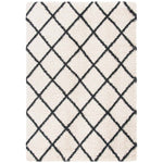 Safavieh Hudson Shag 222 Rug, SGH222 - Ivory / Dark Grey