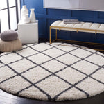 Safavieh Hudson Shag 222 Rug, SGH222 - Ivory / Dark Grey