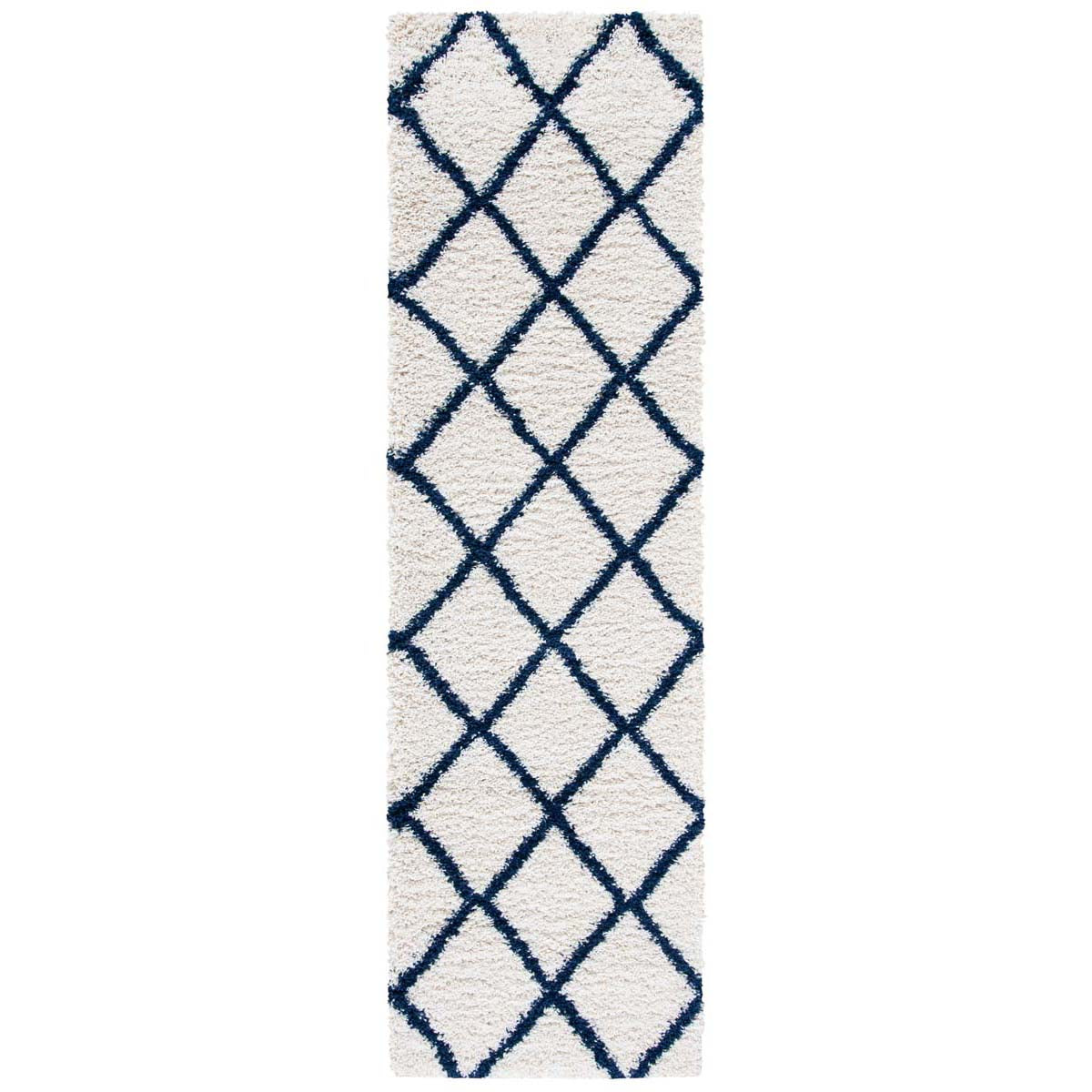 Safavieh Hudson Shag 222 Rug, SGH222 - Ivory / Navy