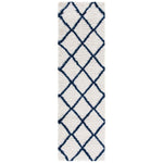 Safavieh Hudson Shag 222 Rug, SGH222 - Ivory / Navy