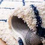 Safavieh Hudson Shag 222 Rug, SGH222 - Ivory / Navy